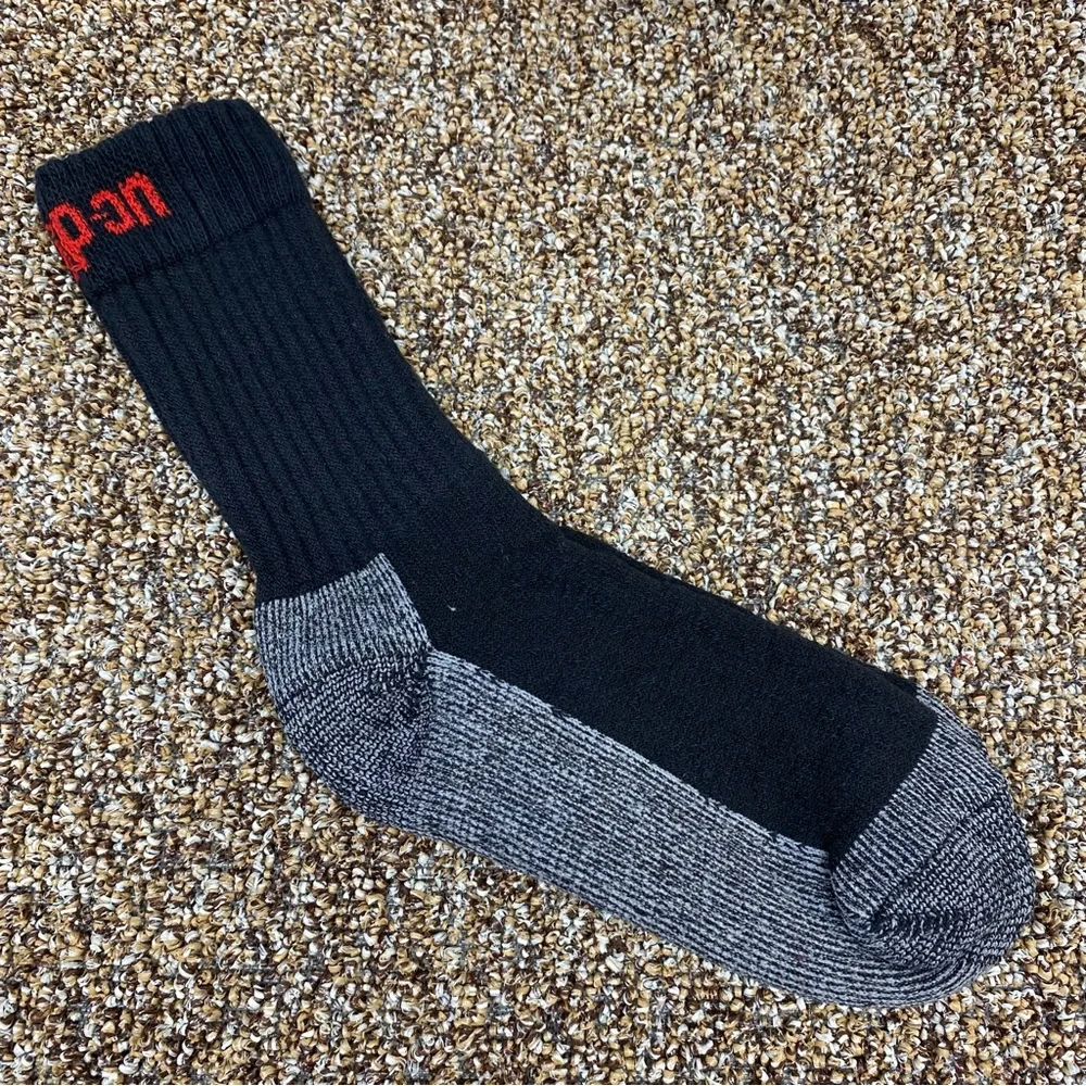 Snap-On Black and Gray Cotton Crew Work Socks - 3 pack ($12/pair) - Large - NWT - Picture 2 of 4